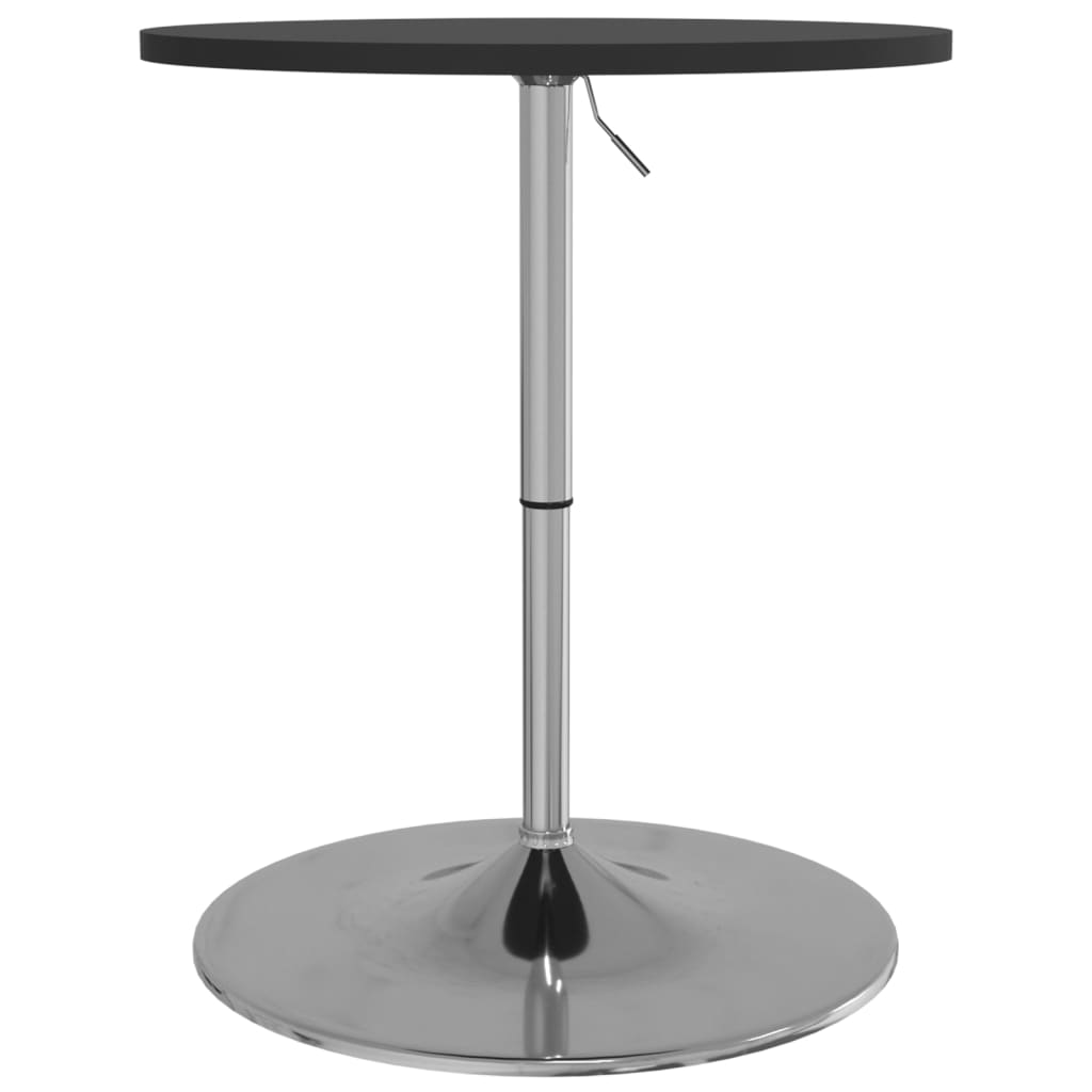 Mesa Alta De Bar Madera Ingeniería Y Acero Negra 60x60x90 Cm_3