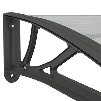 Marquesina De Puerta Policarbonato Negro 350x100 Cm_5