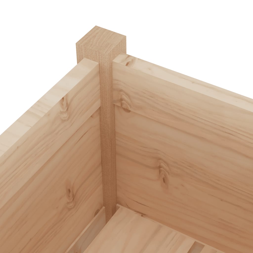 Jardineras 2 Uds Madera Maciza De Pino 70x70x70 Cm_5