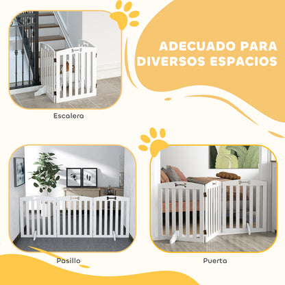 Pawhut Barrera De Seguridad Para Perros Plegable 155 Cm_4