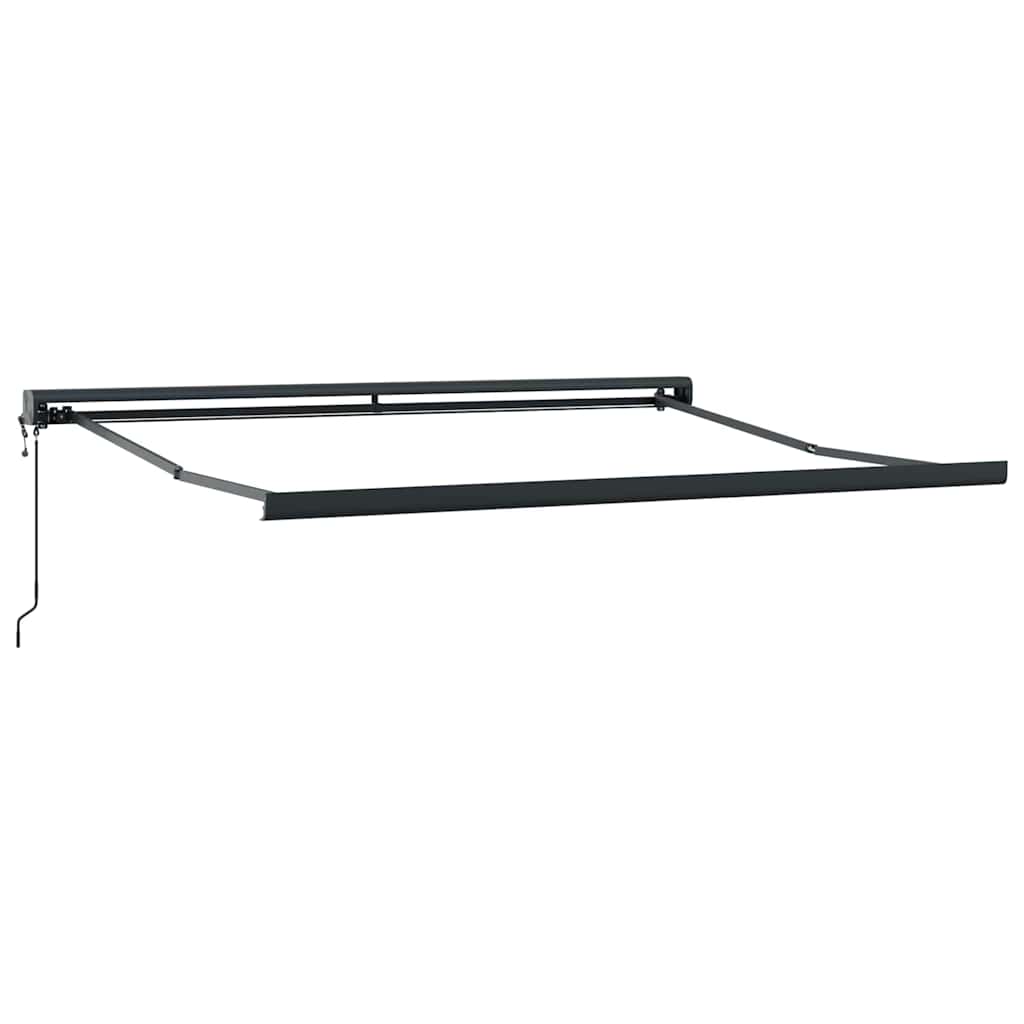 Toldo Retráctil Verde Y Blanco 350 X 250 X 165 Cm Tela Y Metal_4