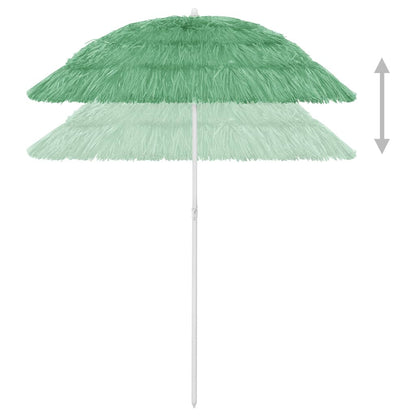 Vidaxl Sombrilla De Playa Hawaii Verde 180 Cm_3