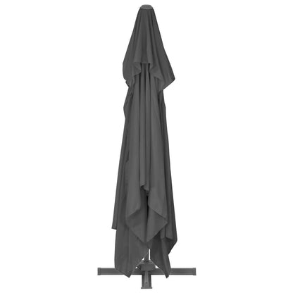 Vidaxl Sombrilla De Jardín Voladiza Con Poste De Aluminio 4x3 M Negra_4