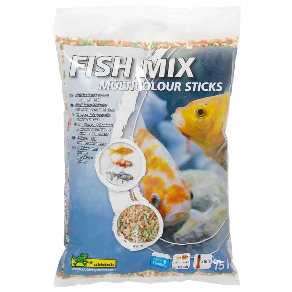 Ubbink Comida Para Peces Fish Mix Multicolour Sticks 4 Mm 15 L_1