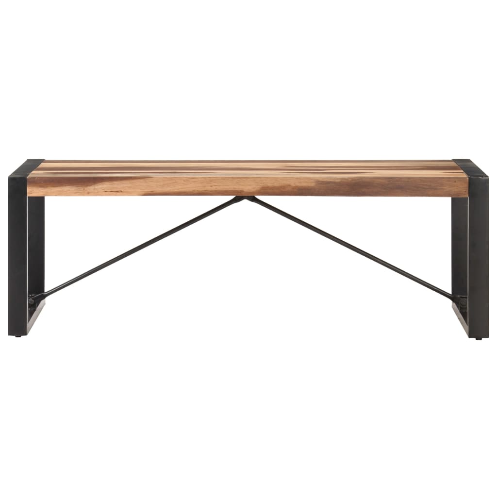 Mesa De Centro De Madera Maciza 120x60x40 Cm_0