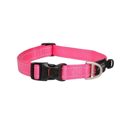 Collar Para Perro, Modelo Classic De Rogz Color Rosa. Talla L (21-40kg)_0