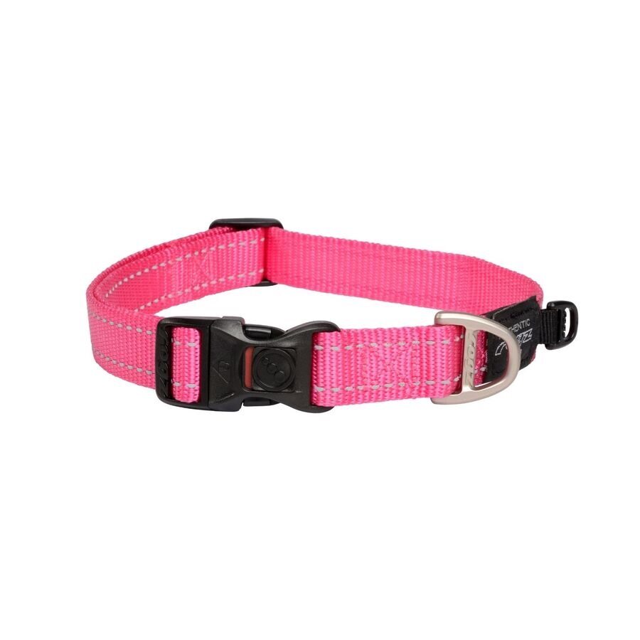 Collar Para Perro, Modelo Classic De Rogz Color Rosa. Talla Xxl (63-70kg)_0