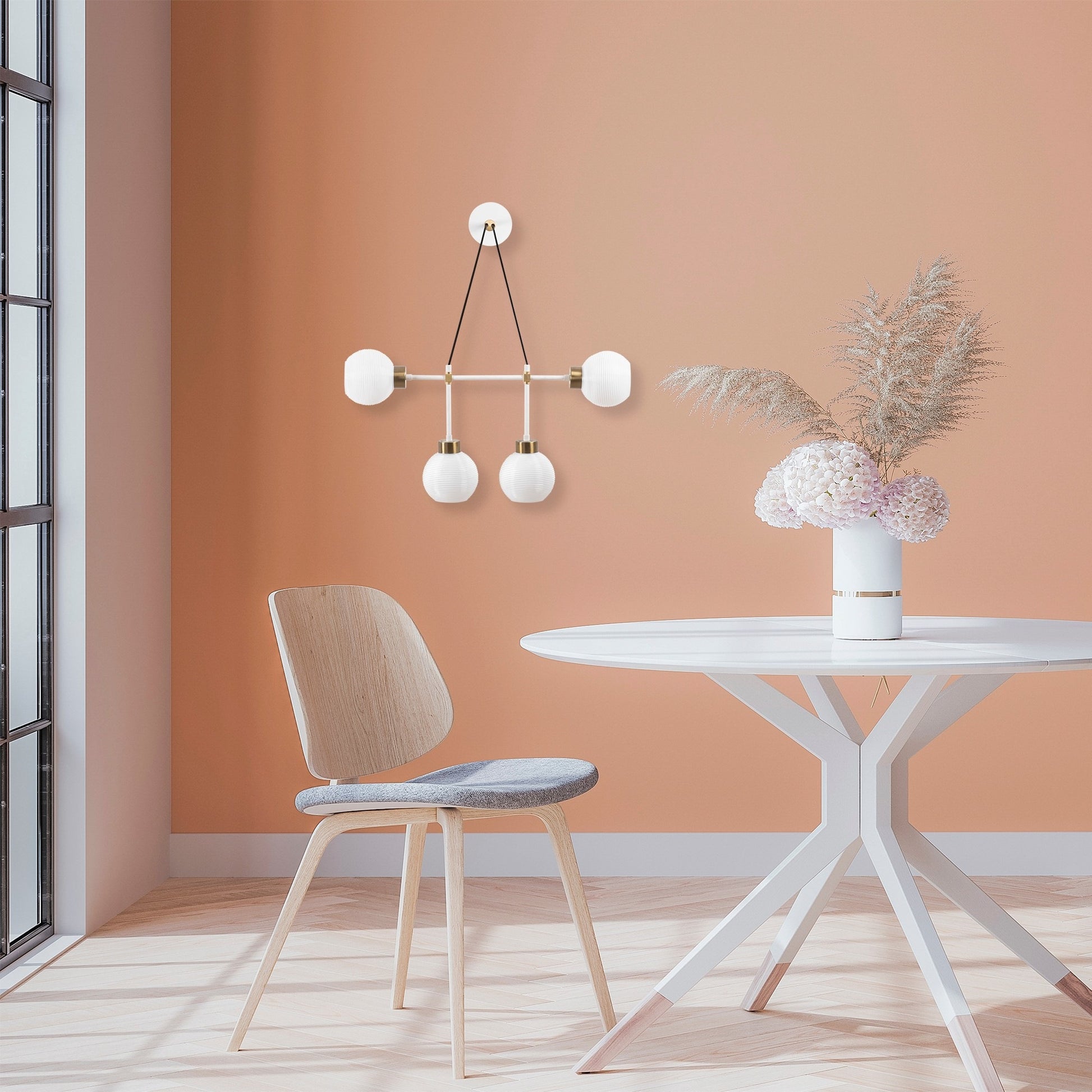 Aplique De Pared, Metal , Vintage blanco, 78x15x65, Casquillo E 27 Max 40 W_5