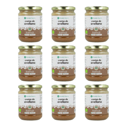 Pack 9x Crema de Avellanas ECO Planeta Huerto 350g