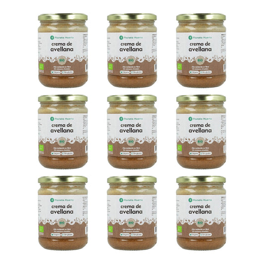 Pack 9x Crema de Avellanas ECO Planeta Huerto 350g