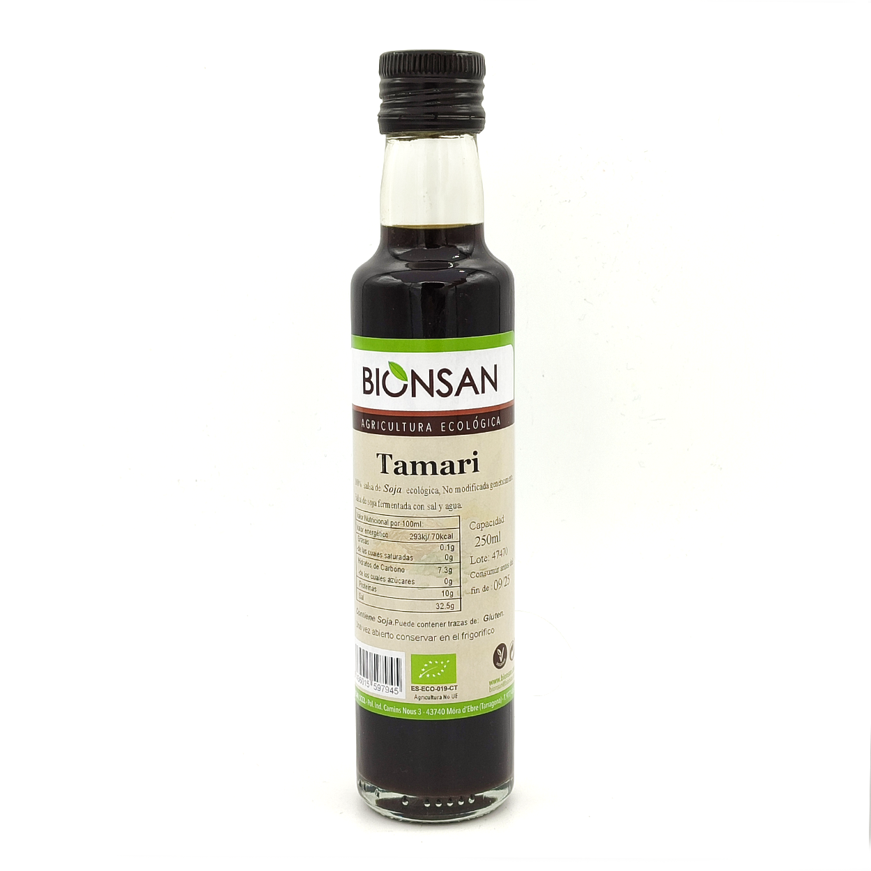 Salsa De Soja Tamari Eco Bionsan 250 Ml_0