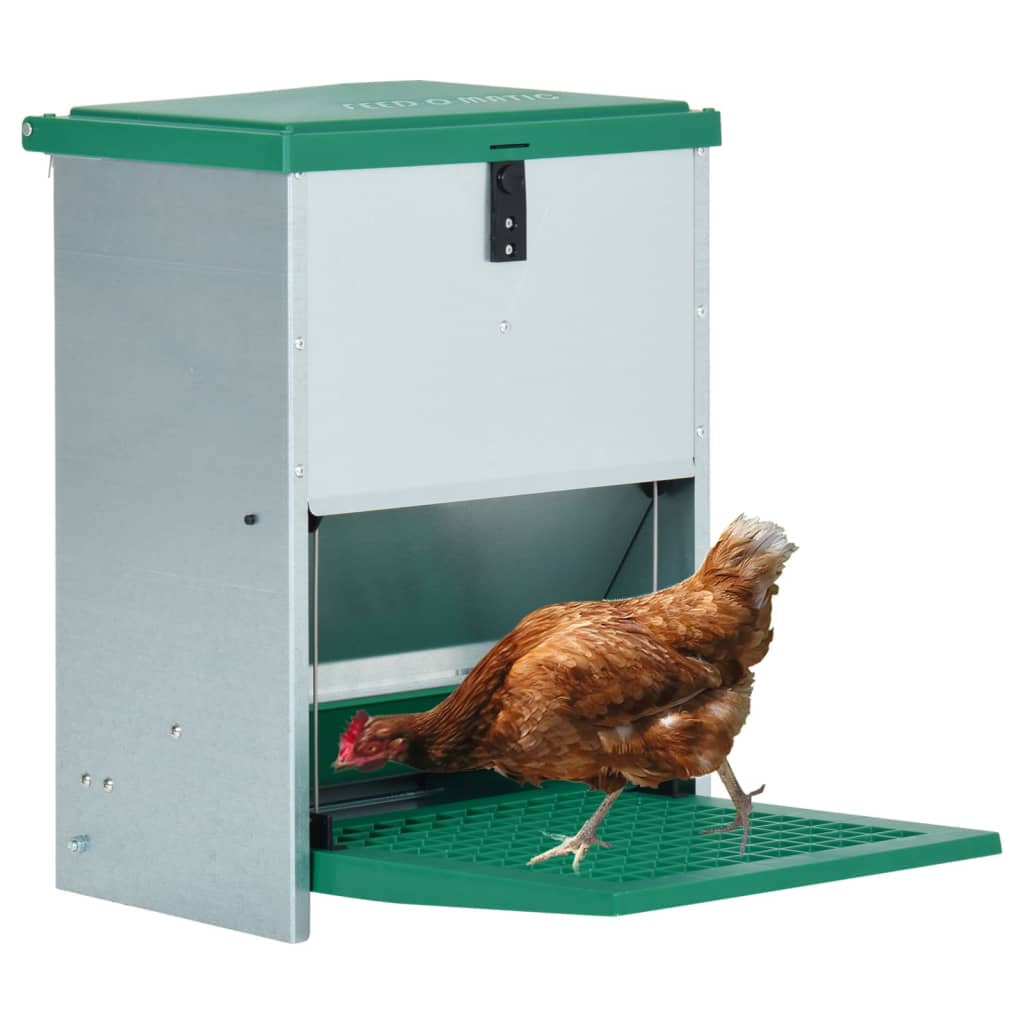 Vidaxl Comedero Automático Para Aves De Corral Con Pedal 12 Kg_1