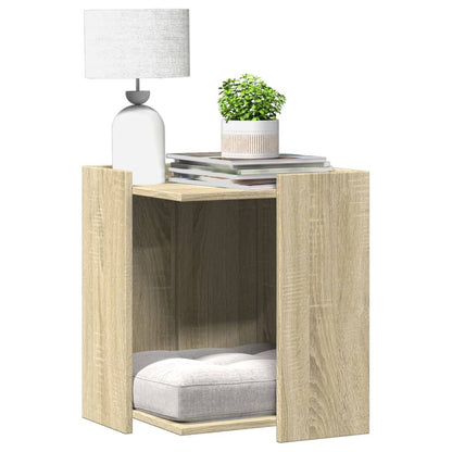 Vidaxl Mueble Arenero Para Gatos Madera Roble Sonoma 42x42x51 Cm_1