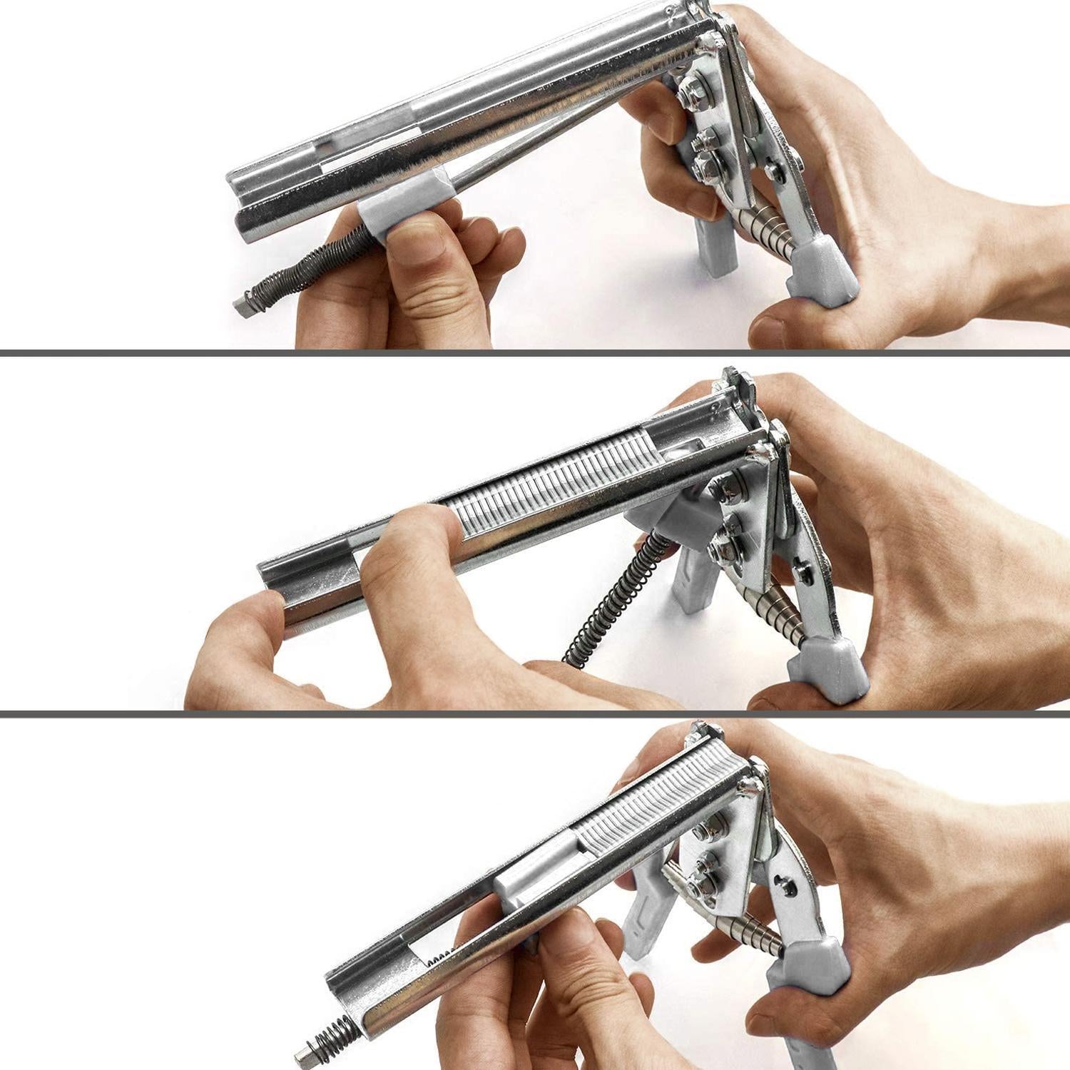 Alicates Para  Mallas / Enrejados / Cercas Con Cargador De 50 Grapas