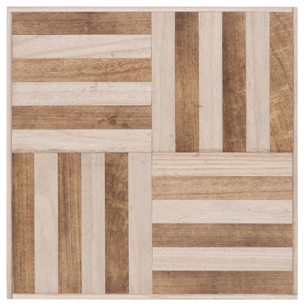 Mesa De Centro De Madera Maciza 50x50x33,5 Cm_1