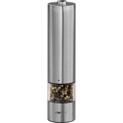 Pimentero Salero, Molinillo Cuchillas Cerámicas Alta Precisión, Carcasa Acero Inox, Incluye Luz Clatronic Cla-psm3004n, Plata_0