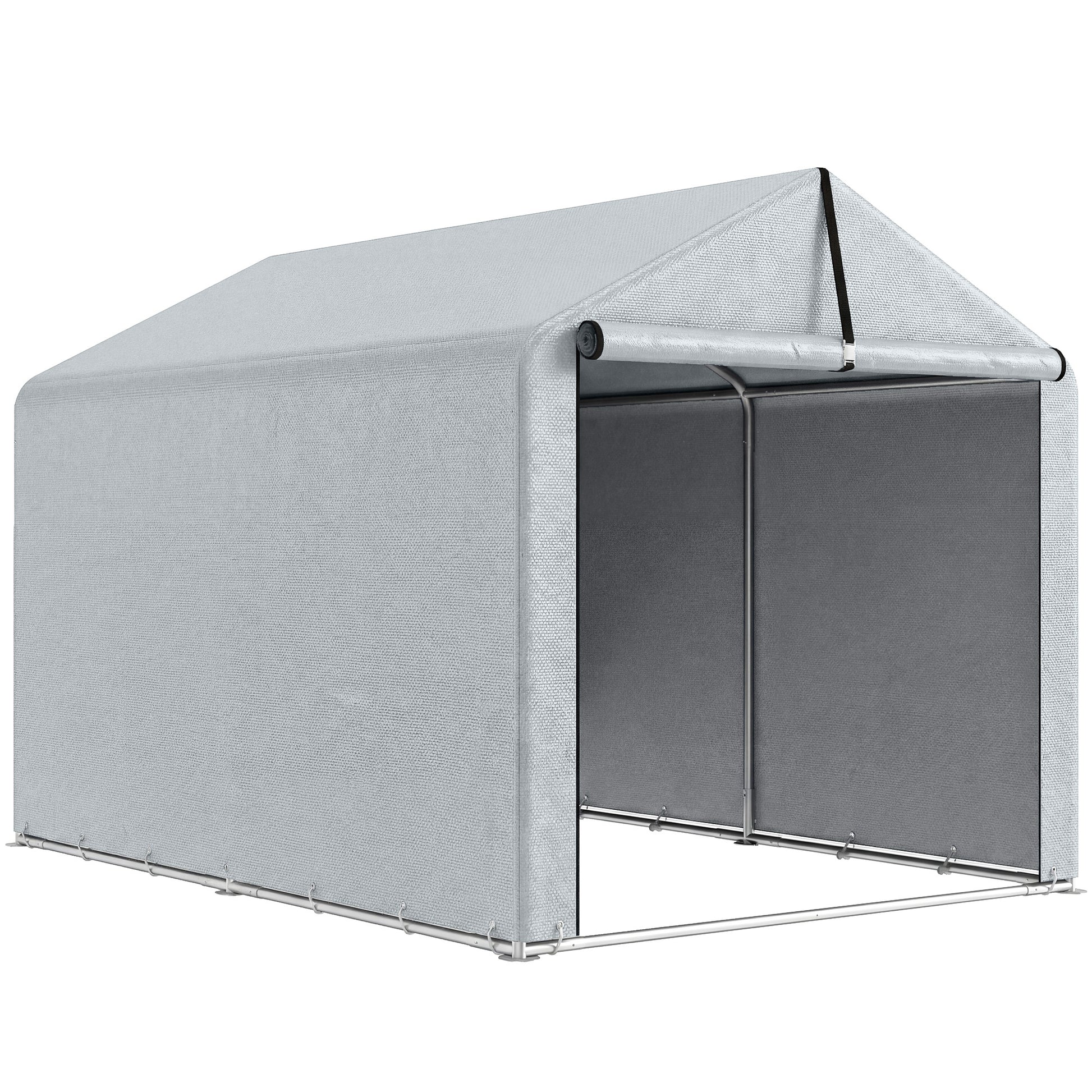 Outsunny Carpa De Jardín Exterior Para Herramientas Bicicletas 1,6x2,2x1,6 M_0