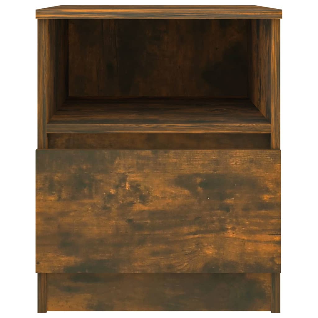 Mesitas Noche 2 Uds Madera Ingeniería Roble Ahumado 40x40x50 Cm_2