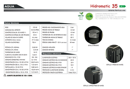 Bricosol Estufa De Pellets Hidromatic 35 De Ferlux_4