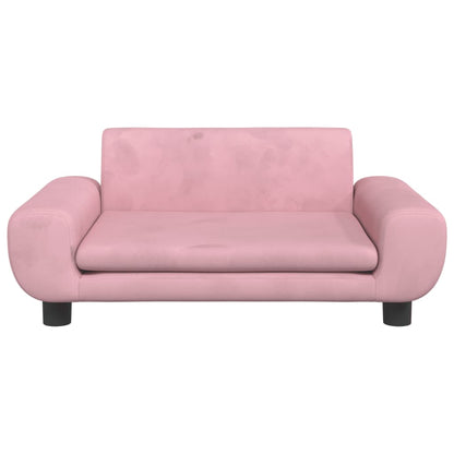 Cama Para Perros De Terciopelo Rosa 70x45x33 Cm / Vetonek_0