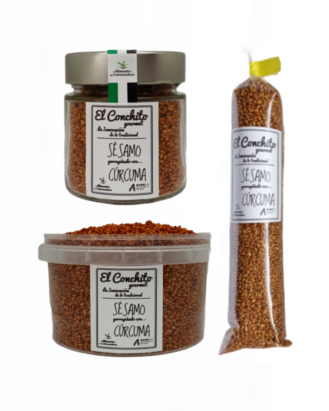 Sésamo Garrapiñado Con Cúrcuma