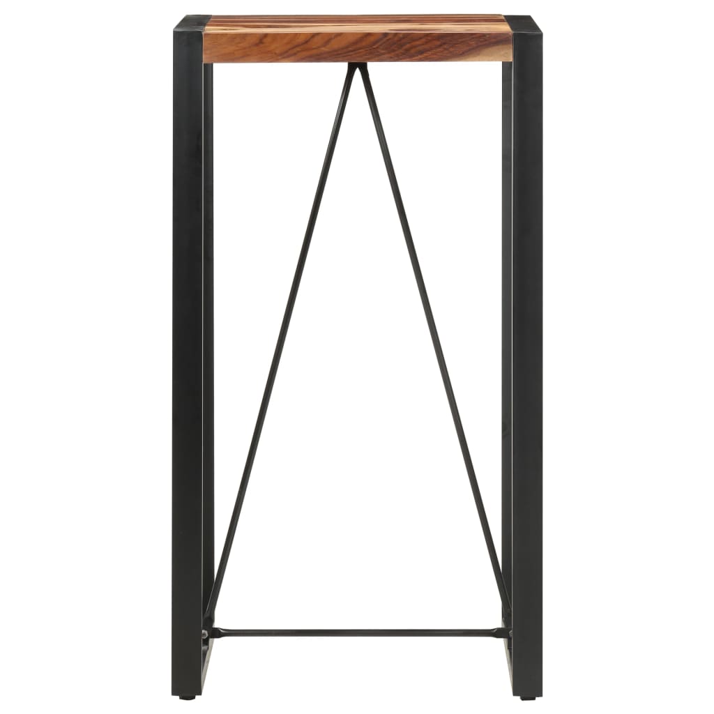 Mesa Alta De Cocina De Madera Maciza De Sheesham 60x60x110 Cm_0
