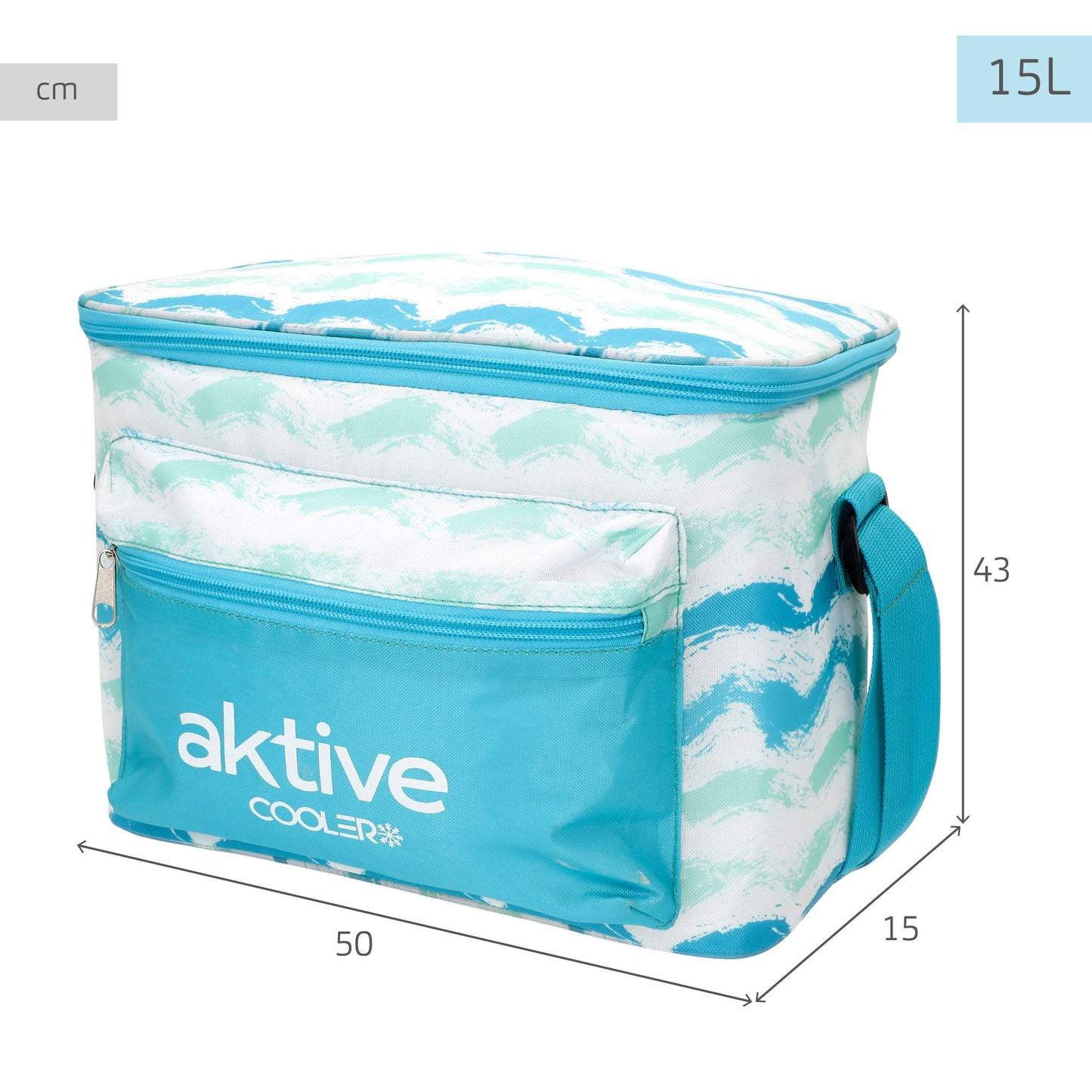 Aktive Pack Playa Con Sombrilla + Nevera Térmica 15l + 2 Sillas Baja Plegable  45x50x50 Cm (4 Piezas)_5