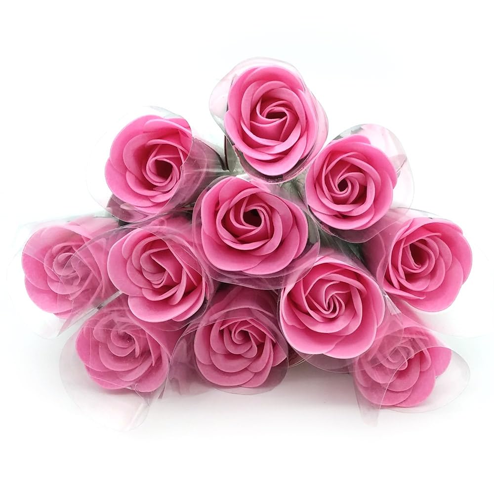 Pack De 12 Rosas De Jabón Para Baño Aromático Y Relajante (rosa) - Regalo Original Para Días Especiales - Aroma Atalcado_0