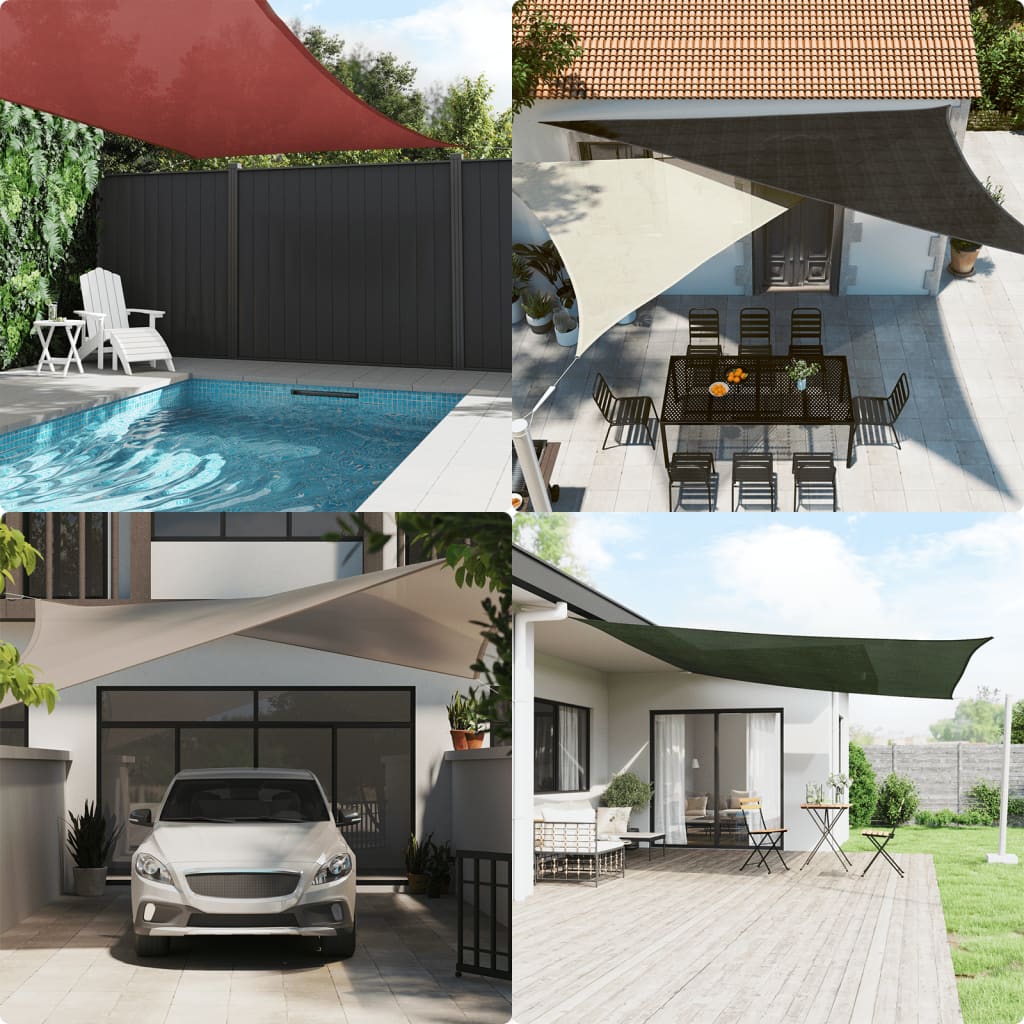 Toldo De Vela Hdpe Naranja 160 G/m² 4x4x4 M_1