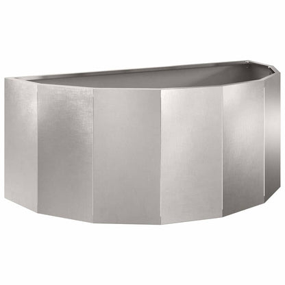 Jardinera Plateado 90 X 45 X 35 Cm Acero Inoxidable_0