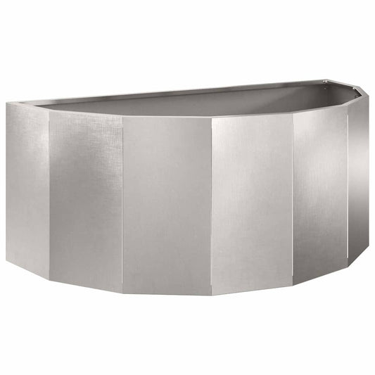 Jardinera Plateado 90 X 45 X 35 Cm Acero Inoxidable_0