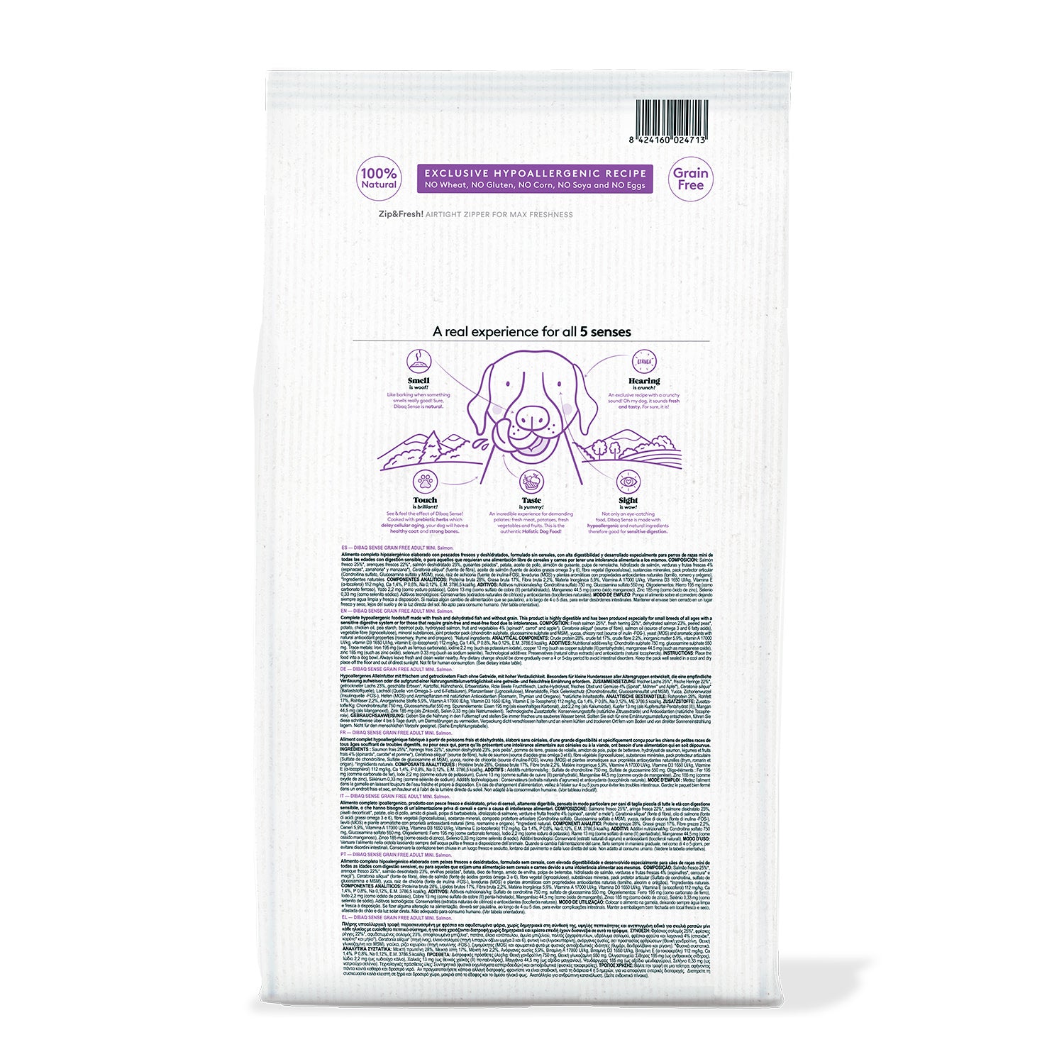 Dibaq Sense Grain Free Salmón Mini_1