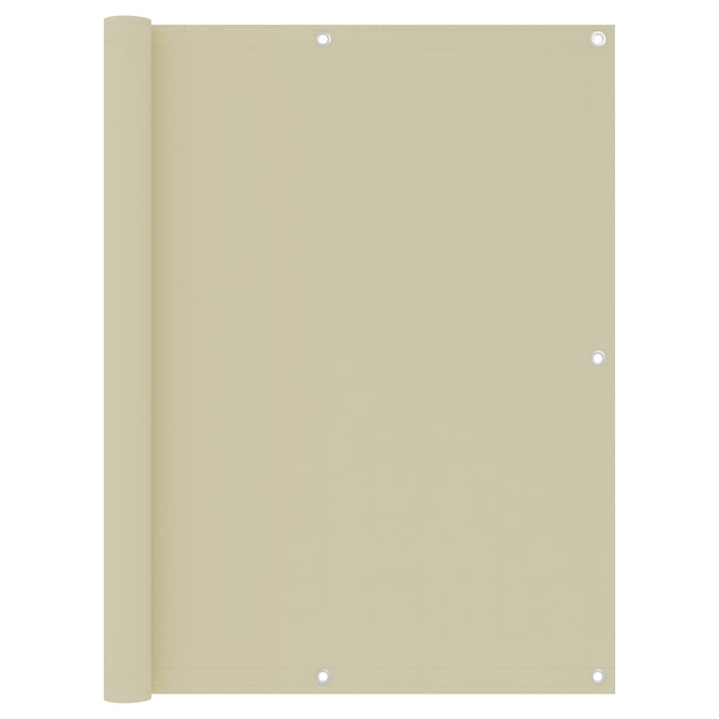 Vidaxl Toldo Para Balcón Tela Oxford Crema 120x300 Cm_0