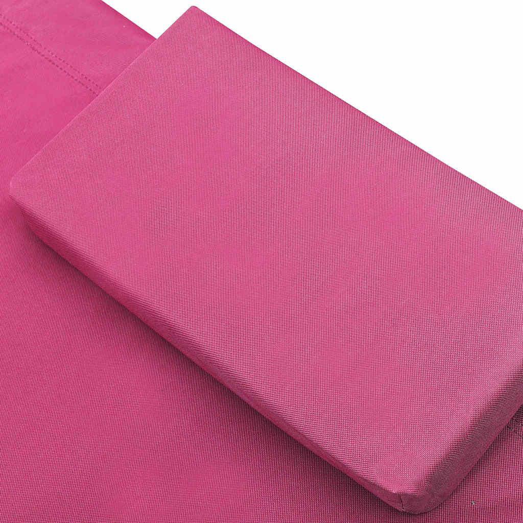 Vidaxl Tumbona De Jardín Con Toldo Y Cojines Rosa_4