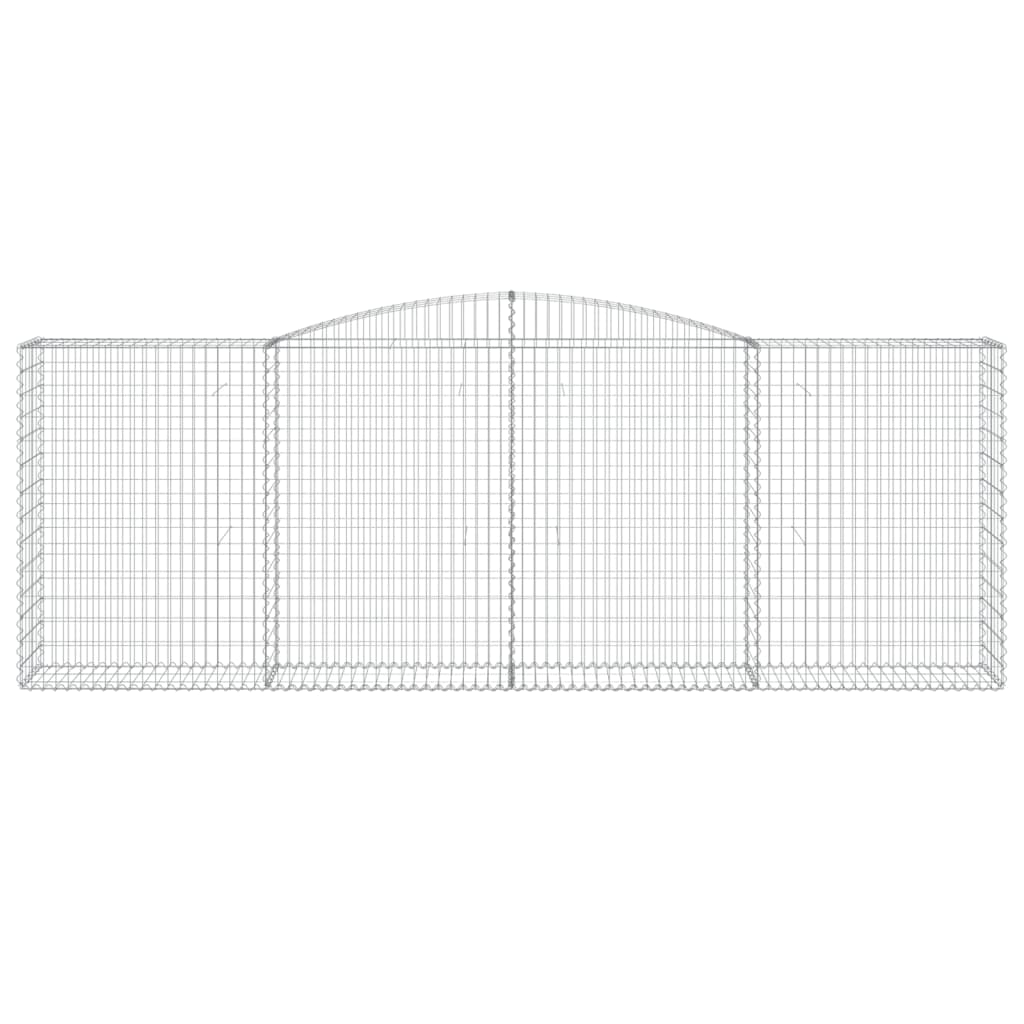 Cestas Gaviones 6 Uds Forma De Arco Hierro 400x50x140/160 Cm_3