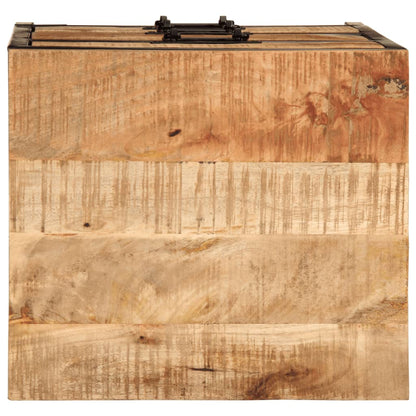 Mesita De Noche 3 Cajones Madera Maciza Mango Rugosa 40x35x53cm_4