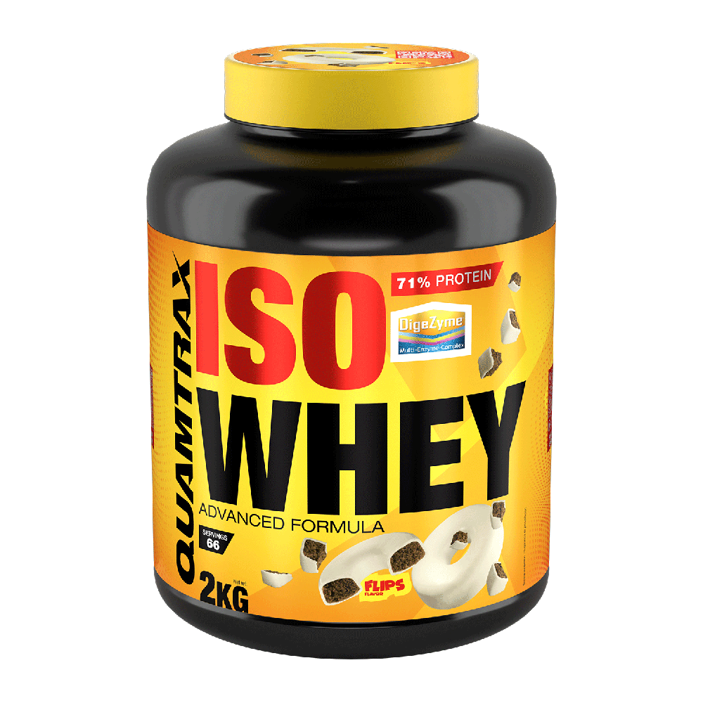 Isowhey - 2kg - Chocolate Blanco Con Choco Rings - Proteína De Aislado De Suero Isolate - Quamtrax_0