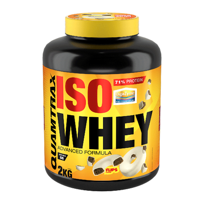 Isowhey - 2kg - Chocolate Blanco Con Choco Rings - Proteína De Aislado De Suero Isolate - Quamtrax_0