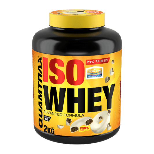 Isowhey - 2kg - Chocolate Blanco Con Choco Rings - Proteína De Aislado De Suero Isolate - Quamtrax_0