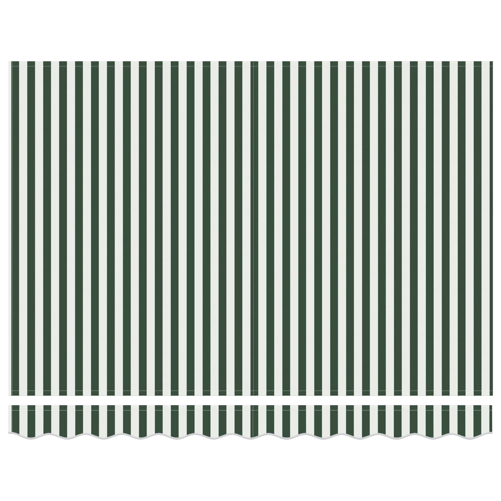 Toldo Retráctil Verde Y Blanco 300 X 250 X 165 Cm_5
