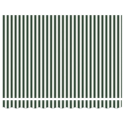 Toldo Retráctil Verde Y Blanco 300 X 250 X 165 Cm_5