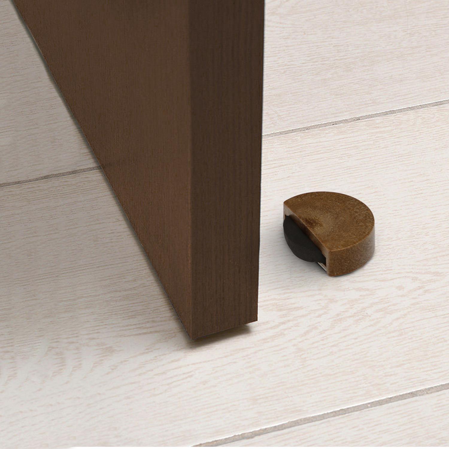 Tope Puerta Adhesivo Silencioso Color Madera_2
