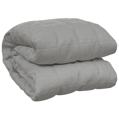 Vidaxl Manta Con Peso Tela Gris 220x240 Cm 11 Kg_0