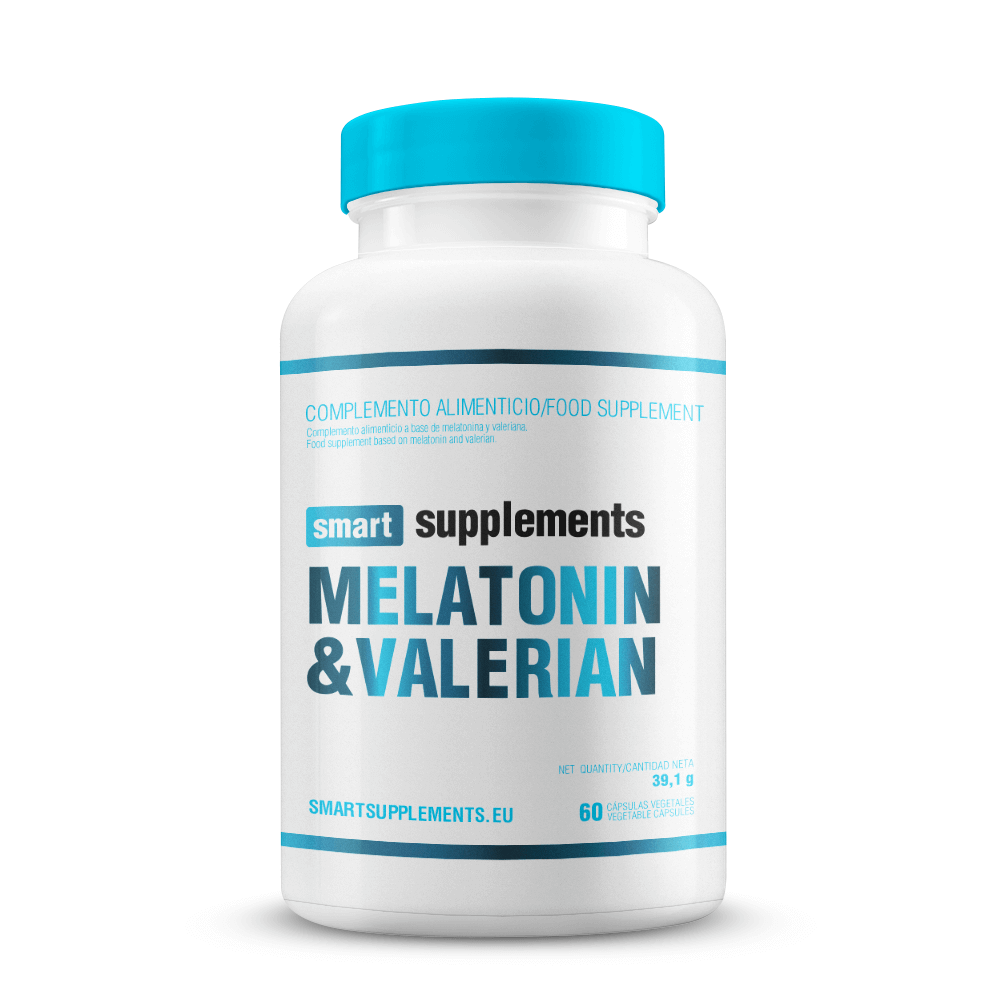 Melatonina Y Valeriana - 60 Cápsulas Vegetales - Mejora Del Sueño - Smart Supplements_0