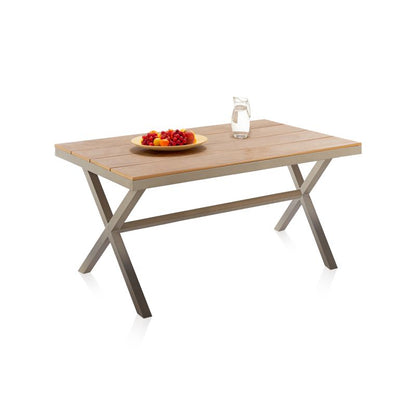 Mesa De Exterior Sada Metal, Arena, 150 X 76 X 90_0