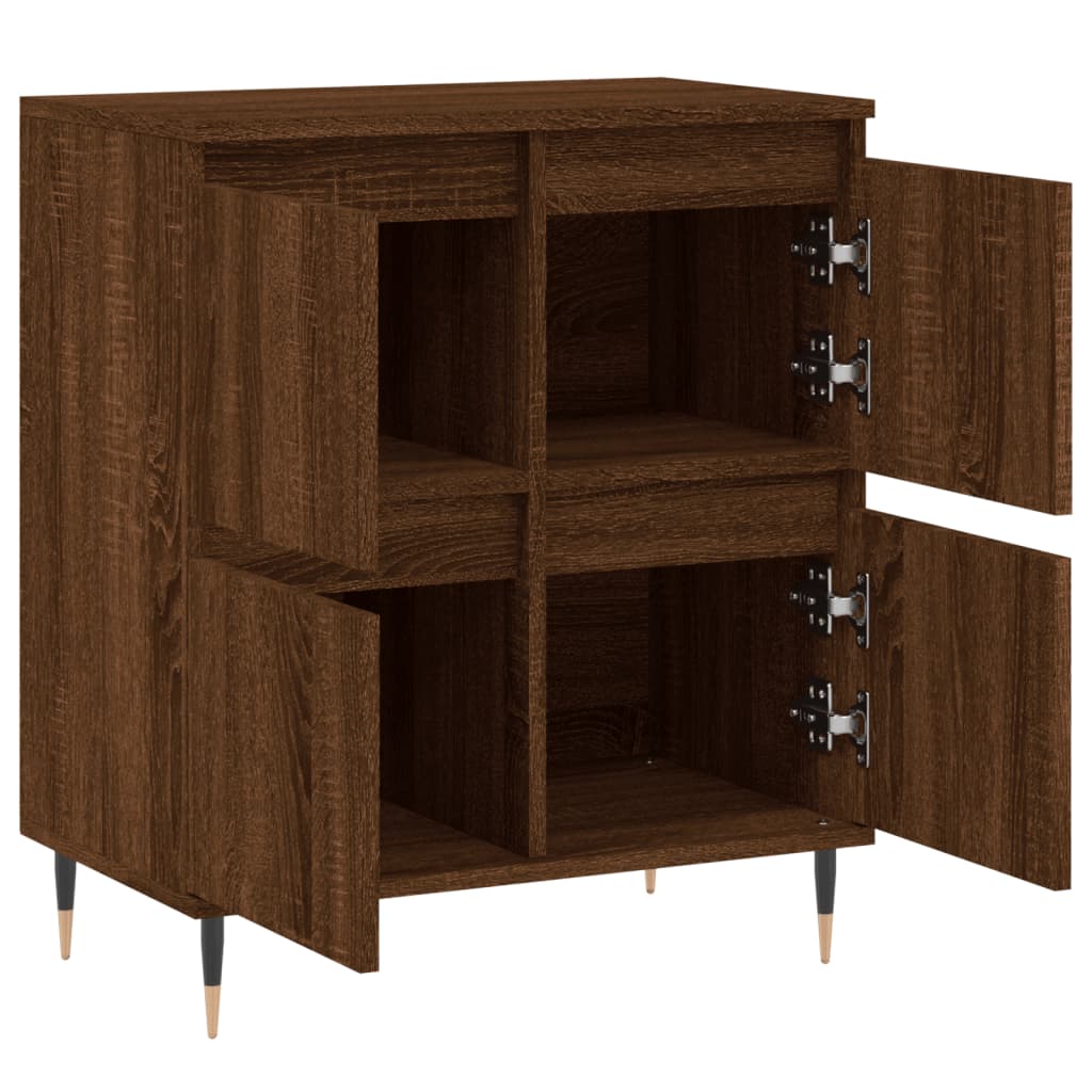 Aparador Madera Contrachapada Marrón Roble 60x35x70 Cm / Vetonek_1