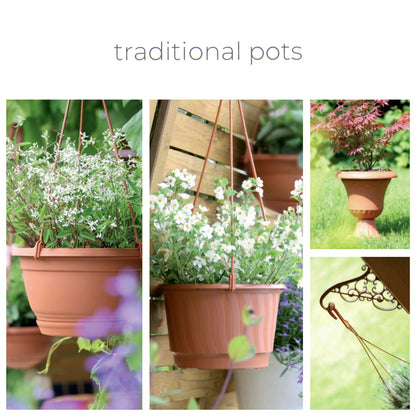 Macetero Colgante Pro 6,5l., Dimensiones (mm) 270x270x165, Color Blanco