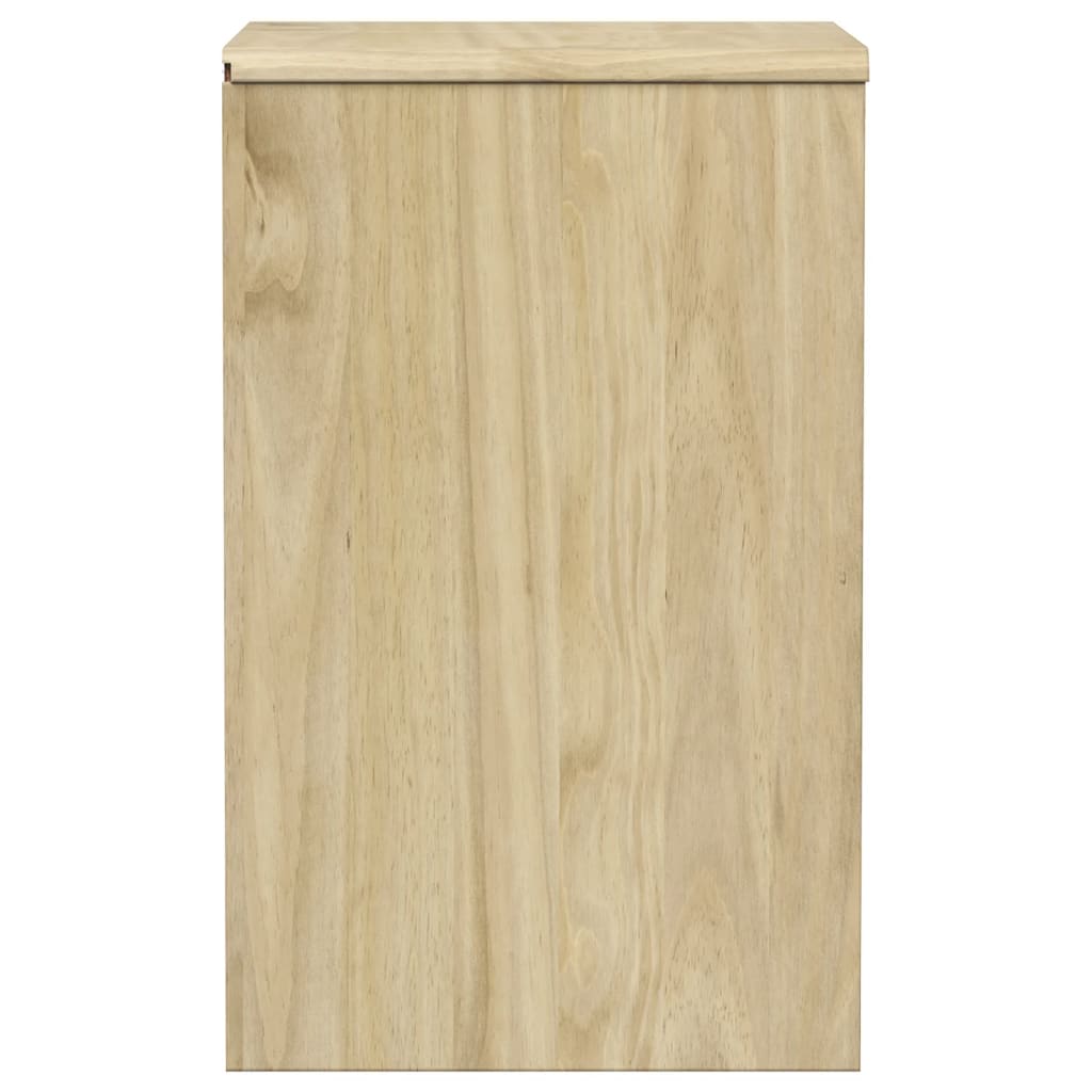 Mesita De Noche Sauda Madera De Pino Maciza Roble 44x35x56 Cm_3