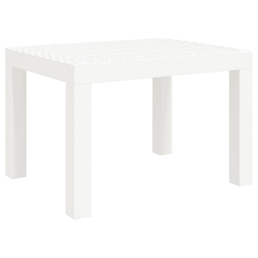 Vidaxl Mesa De Jardín Pp Blanco 59x47x40 Cm_0
