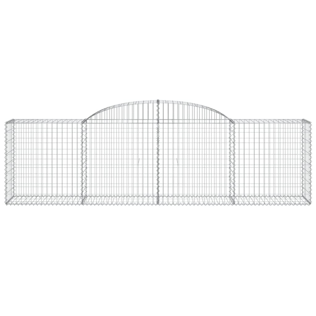 Cestas De Gaviones 10 Uds Forma De Arco Hierro 300x50x80/100 Cm_3